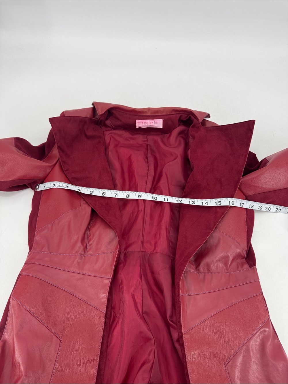 Cosplay.fm Halloween Heroine Anime Goth Cyberpunk Marvel Red Gloves Coat - Picture 12 of 14